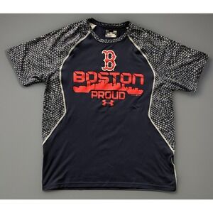 Boston Red Sox Under Armour Short Sleeve T-shirt Boston Proud Logo Large JBHS